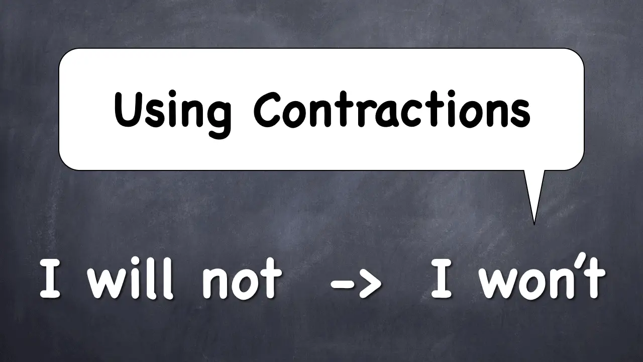 using contractions in a narrative essay